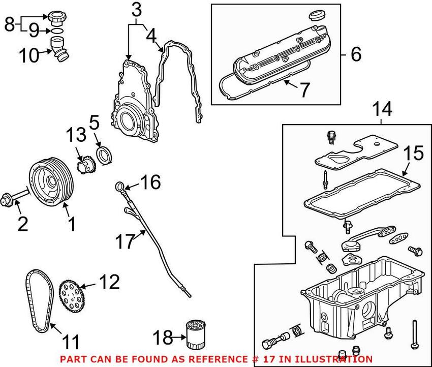 Saab Engine Oil Dipstick Tube 12567172 - Genuine Saab